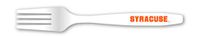 NCAA Syracuse Orange Disposable Plastic Forks, Pack of 20