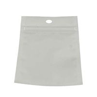 PH PandaHall 100pcs Reclosable Ziplock Bags White Top Seal Cellophane Zipper Bags with Hanging Header for Candy Jewelry Crafts Storage 19.5x12cm