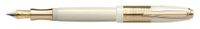 Laban Genghis Khan Ivory GT Medium Point Fountain Pen - LRN-F987-IVPGM