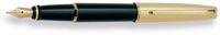 Aurora Style Black Barrel w/Gold Plated Cap Fine Point Fountain Pen - AU-E08-F