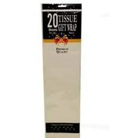 20 White Tissue Wraps, Case of 72