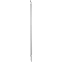 Vikan 29735 63.5"-113.75" Waterfed Aluminum Extension Handle with Threaded Tip, 1.26" Diameter, White