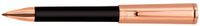 Aurora Tu Rose Gold Black w/Pink Gold Cap Ballpoint Pen - AU-T31-CPN
