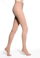 BriteLeafs Opaque Compression Stockings Pantyhose Therapeutic Firm Support 20-30 mmHg - Gradient Compression, Professional Grade, Closed Toe (XX-Large, Beige)