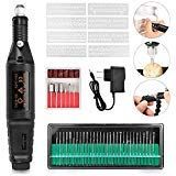 Electric Micro Engraving Etcher Engraver Pen, Mini Engraving Tool Kit, Adjustable Speed Carve Tool Set, 6 Polishing Head, 8 Stencils, 30 Bits Scriber Etcher for DIY Metal, Jewelry, Wood by AODOOR