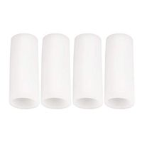 Artibetter 8pcs Silicone Gel Finger Sleeves Protector Finger cots for Protect Cracked Skin Corn (White)