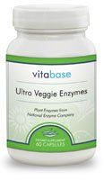 Ultra Veggie Enzymes - 60 Vegicaps per Bottle (6 Pack)