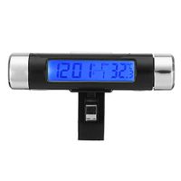 HeavenSense Car Digital LCD Display Temperature Thermometer Monitor Time Clock