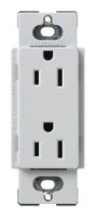 Lutron SCR-15-PD Satin Colors 15A Electrical Socket Duplex Receptacle, Palladium