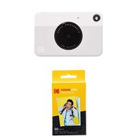 Kodak PRINTOMATIC Digital Instant Print Camera (Grey) with Kodak 2ʺx3ʺ Premium Zink Photo Paper (50 Sheets)
