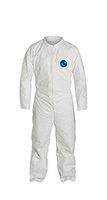 DuPont Tyvek 400 TY120S Disposable Protective Coverall, White, X-Large (Pack of 6)