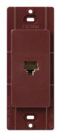 Lutron SC-PJ-MR Satin Colors Phone Jack, Merlot