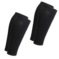 Calf Compression Sleeves Men & Women 2 Pairs (20-30mmhg) - Footless Compression Socks for Shin Splint & Calf Pain Relief - for Varicose Veins, Swelling, Maternity, Edema, Nurses & Maternity