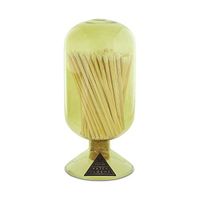 Skeem Design Glass Fireplace Match Cloche Bottle (Moss, Small)