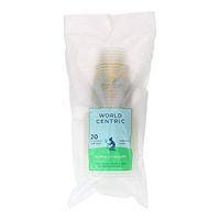 World Centric Compostable Clear 16-Ounce Cold Cups-20 pk