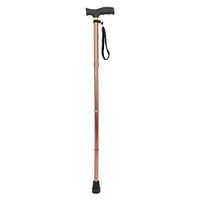 Folding Walking Cane,LIXIANG,5-Level Height Adjustable Walking Stick for Men & Women with Comfortable Plastic T-Handle, Portable Walking Stick, Golden