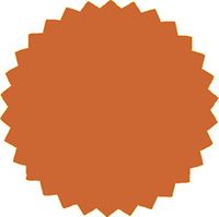 2 Inch Blank Embosser Seals - Bronze (500 Pack)