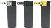 HHB Eclipse Small Rubberized Side Torch Refillable Electronic Jet Flame Pipe Lighter, 2ct, 1701J-2