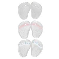 SUPVOX 3 Pairs of Flip-Flop Forefoot Pads Silicone Thong Sandal Toe Protectors Toe Separator Protector Thong Insoles Insert Protector