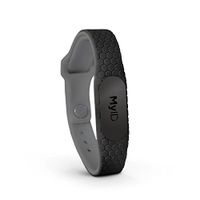 MyID Hive Medical ID - Store Medical Information for Free - Super Comfortable Silicone Material - Perfect for Those with Diabetes, Autism, Etc - Fits Kids & Adults - Stealth Pod (Black S/M)