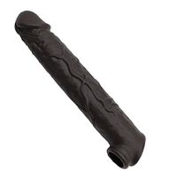Amalgo XL Large 10 Inch Strentch 2020 New Privacy Packaging. Black Silicone penile Condom Expander expands Male Chastity Toys Lengthen Cock Sleeves Dick Socks Reusable Condoms