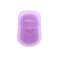 Panzisun Alcohol Free Hand Washing Soap Sheets Disposable Portable No Rinse Foam Flakes Washing Cleaning Tool Disinfectant Cleaner House Supplies Hand Face Health Care (Purple)