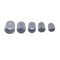 Flybloom 15pcs Silicone Finger Protectors 5 Sizes Finger Sleeves Anti-Slip Finger Tips Anti-scalding Finger Cots,Transparent