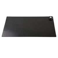 OMZBM Warm Desk Pad,24V Safe Voltage Automatic Control Warm Extended Edition PU Big Mouse Pad Game Mat,Foot Warmer Pad,Gift,Black