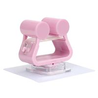 Ouniman Mop Holder, White, Decorate Damage Free, Clip for Umbrella, Home Hangger for Wall, Easy On, Easy Off - Pink