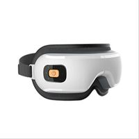 Eye Massager LPY Eye Care Instrument Eye Massage Instrument Hot Pack Eye Protect Eyesight USB Charge Wireless Control Music, Black