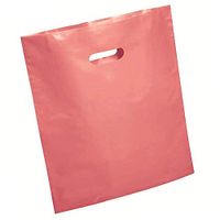 Glossy Boutique Merchandise Shopping and Gift Bags, 125 pcs… (Pink, 9 x 12)