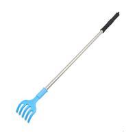 uxcell Blue Plastic Clip Claw 43cm Length Back Scratcher Itch Relaxer Handy Self Massage Tool
