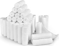 D&H Medical 24 Bulk Pack Gauze Stretch Bandage Roll, 4 Inch X 4 Yards FDA Approved, Used for Wound Care, Easy to Use Cotton Ply Rolled Hand Wrap Dressing Ankles & Knees. Add to First Aid Supplies.