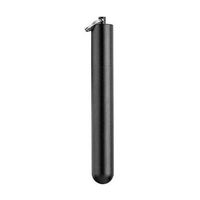 Telescopic Straws Portable Reusable Stainless Steel Drinking Straw Folding Straw Drink Kit with Cleaning Brush Set (Black)