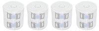 Nexskin 2" Organic Latex Free American Cotton - Comfort Elastic Bandage with Clip Fasteners - White, 4 Pack