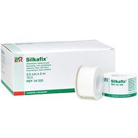 Lohmann & Rauscher Silkafix Tape, 5 cm x 5 m (2" x 5.5 yd) - 6 Rolls Per Pack