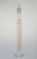Lab Glass Cylinder with Stopper 100ml Graduated New