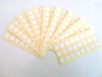 Minilabel Pack Of 216 , 10mm Round , White Paper Labels , Permanent Adhesive Circle Stickers Plain Multi Purpose Sticky Dot Labels