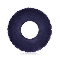 WAOBE Medical Air Inflatable Anti Decubitus Cushion, Round Hemorrhoid Treatment, Bed Sores, Coccyx & Tailbone Pain, Pilonidal Cyst, Perineal Pain,Blue