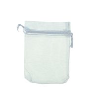 Housweety 25pcs 9cmx12cm White Organza Jewelry Gift Pouch Bags Wedding X-mas Favor