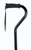 Carex Walking Cane with Soft Cushioned Handle - Adjustable Walking Cane for Men or Women - Black Cane