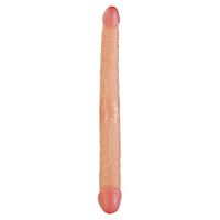 Women Underwear 14.6 Inch D'i-dlo Flexible Silicone Double Headed Realistic Waterproof Jelly Shaft Double Sided Big Toy Real Feel Soft Flexible Double Head Masager Gay Skin Adult Toy