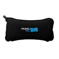 Travel Pal Self Inflating Lumbar Memory Foam Support Pillow Black (Lifetime Warranty)