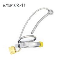 QJFZC-Chástí-ty Vírgǐnǐ-ty Dêvice Cǒck Câge Men Stainless Steel Chasteness Device Anti-Off Panty Discreet Package 11/11-129 (Size : 52mm)