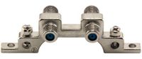 9 Dual 3 GHz F Type High Frequency Coax Ground Block With Ground Screws UL Dish