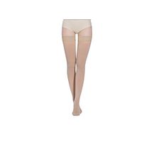 Compression Sock for Men & Women, Thigh High Stockings, Firm Support 20-30 mmHg Gradient Compression with Silicone Band - Treatment Swelling, Varicose Veins, Edema, Boost Recovery.(Closed/Nude-XXL)