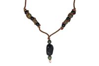 EMF Protection Shungite & Black Tourmaline Calming and Protection Necklace - African Jade
