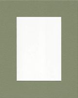 Pack of 5 12x16 Moss Green Picture Mats with White Core, for 8x12 Pictures