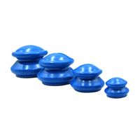 HEALIFTY 4Pcs Vacuum Cupping Rubber Massager Silicone Cupping Set Body Massage Cups Set