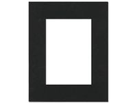 PA Framing, Single Mat, 8 x 10 inches Frame for 5 x 7 inches Photo Art Size - White Core/Black